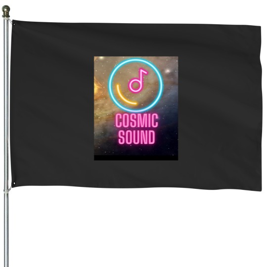 Discover Cosmic Sound Graphic  Essential House Flags