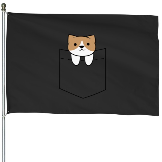 Discover Cocoa Pocket Tee Classic House Flags
