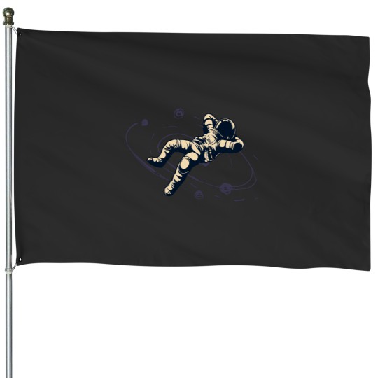 Discover cosmic sound space star man Classic House Flags
