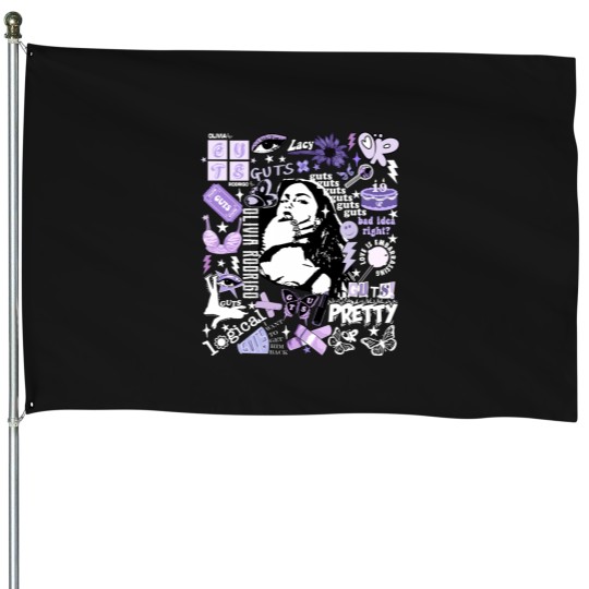 Discover Olivia Rodrigo Guts House Flags, Guts Tour 2024 House Flags