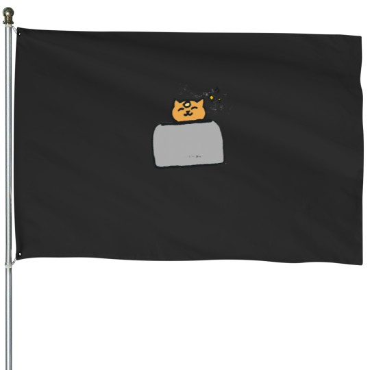 Discover Toast Cat! Classic House Flags