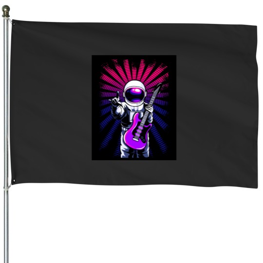 Discover cosmic guitar player, a guitar design to all astronaut,space and guitar lovers. Graphic Classic House Flags
