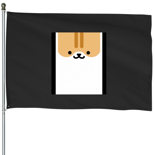 Discover Neko Atsume - Pumpkin Graphic House Flags