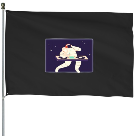 Discover cosmic sound dj astronaut t Classic House Flags