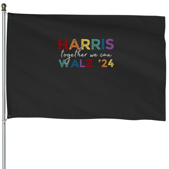 Discover Harris Walz - V-Neck House Flags 2024