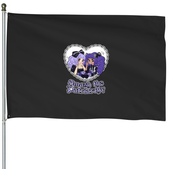 Discover Smash the Patriarchys (SFW version) – Pastel Goth House Flags