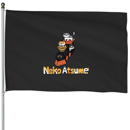 Discover Neko Atsume Train Classic House Flags