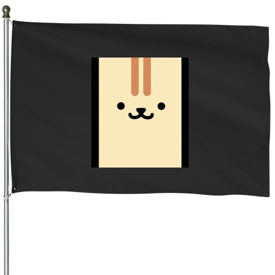 Discover Neko Atsume - Apricot Graphic House Flags