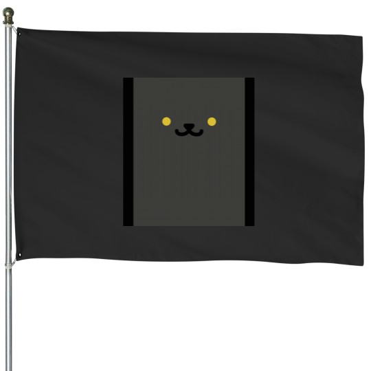 Discover Neko Atsume - Smokey Graphic House Flags
