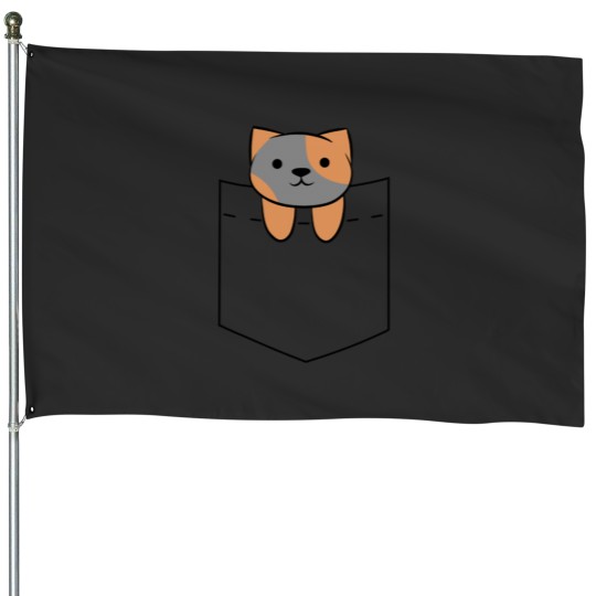 Discover Spooky Pocket Tee Classic House Flags