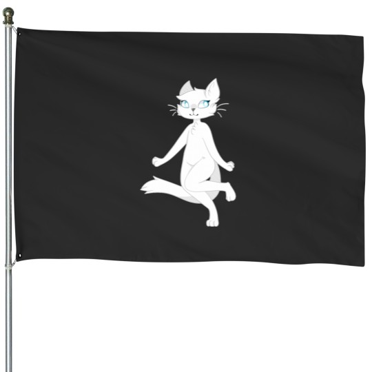 Discover Neko Atsume Snowball Classic House Flags