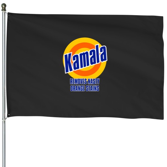 Discover Kamala "Removes Nasty Orange Stains" DTG 190gsm Men's House Flags