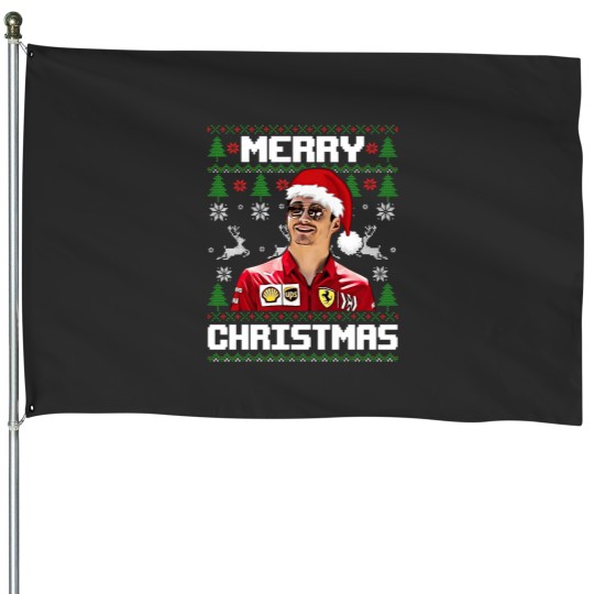 Discover Merry Christmas Charles Leclerc Essential House Flags