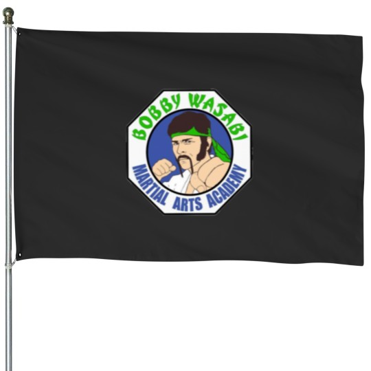 Discover Bobby wasabi martial arts academy logo House Flags