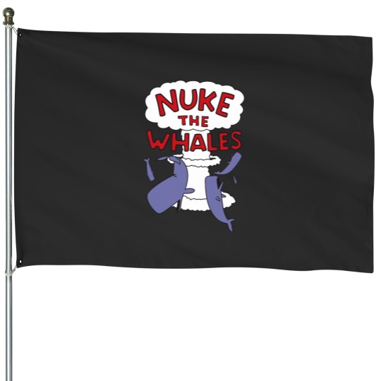 Discover Nuke the whales Classic House Flags