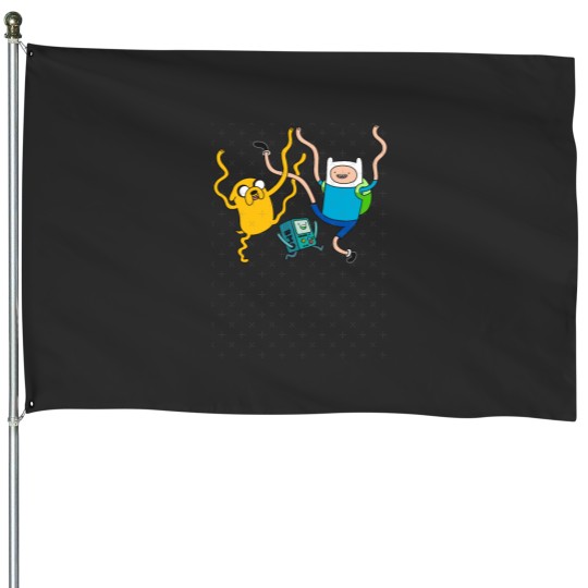 Discover Finn Jake BMO Party House Flags