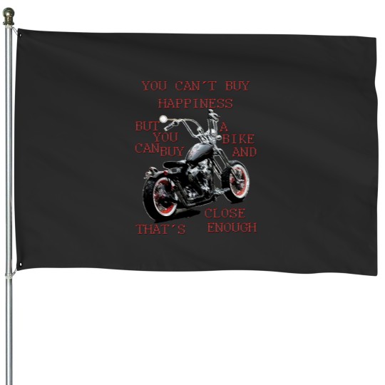 Discover You Can't Buy Happiness House Flags