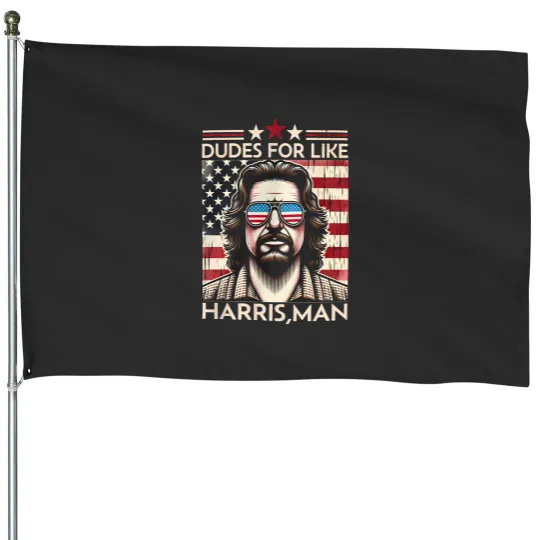 Discover Dudes for like Harris Man House Flags, White Dudes for Harris, White for Kamala Harris 2024 House Flags