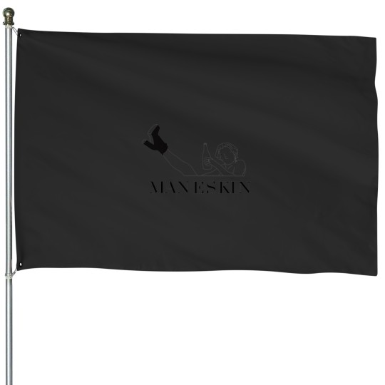 Discover Man3skin damiano david Man3skin simple line House Flags