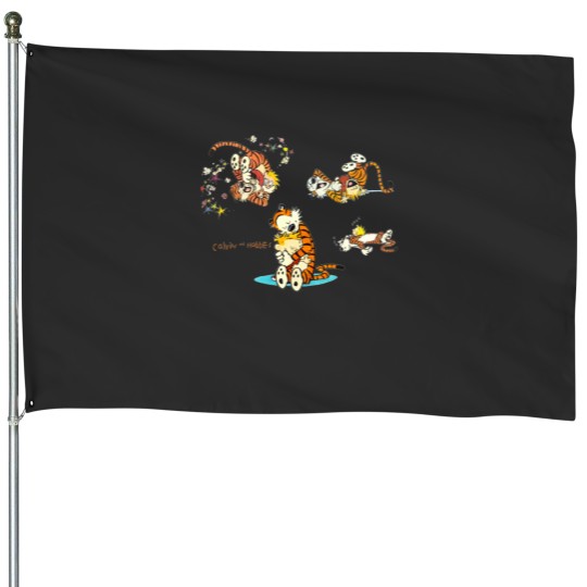 Discover calvin and hobbes bill watterson House Flags