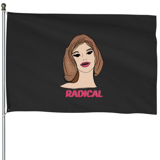 Discover Lady Head Radical Sticker 646 House Flags