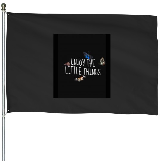 Discover enjoy the little things Classic House Flags