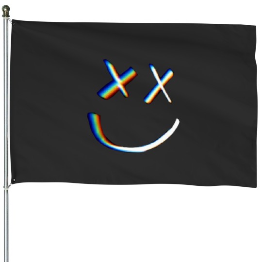 Discover Rainbow Little X's Smile Classic House Flags