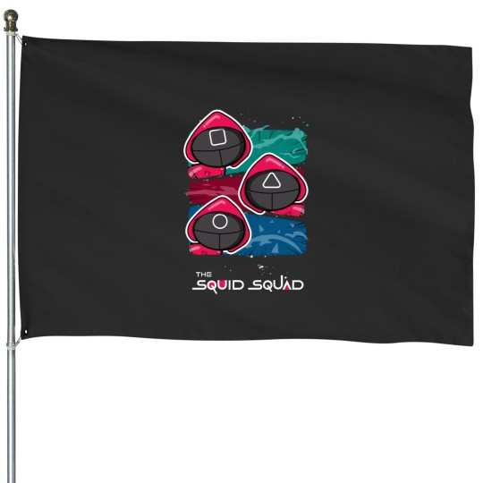 Discover Bub Squid Squad House Flags