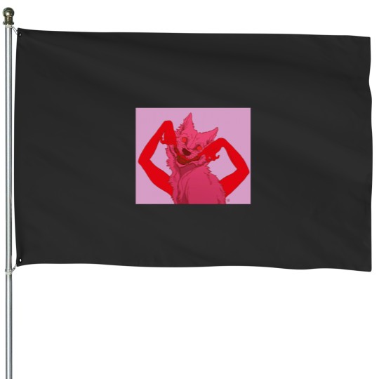 Discover Happiness – by purkissaART House Flags