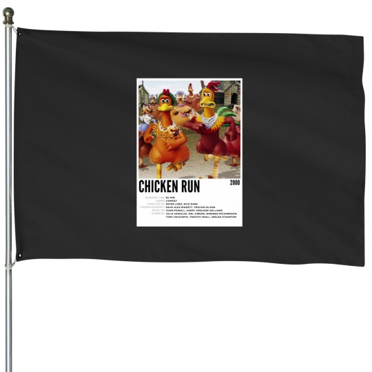 Discover Chicken Run House Flags