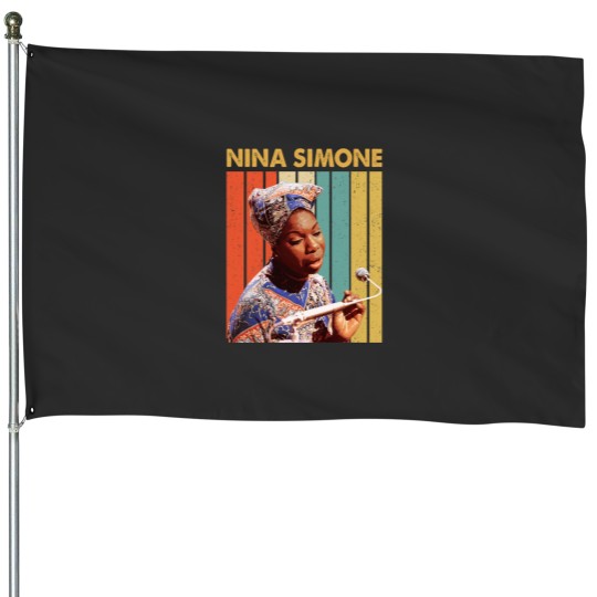 Discover Vintages Nina Black Simone Essential House Flags