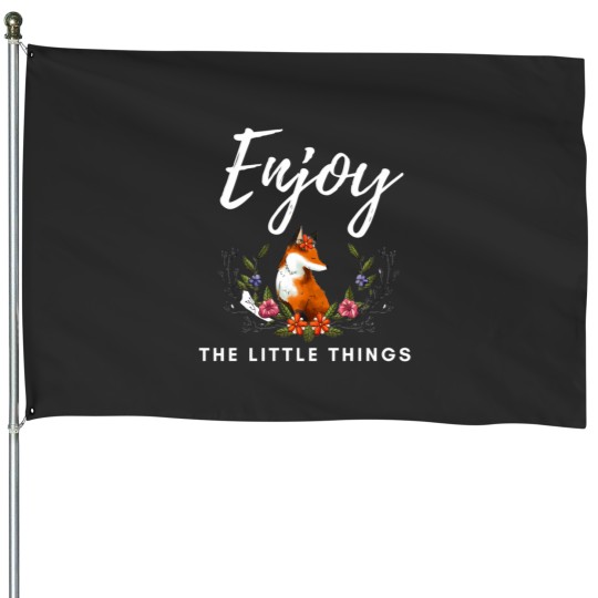 Discover Enjoy the little things House Flags