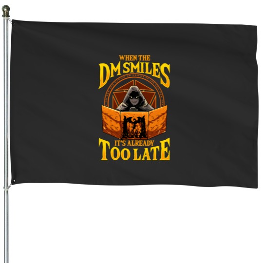 Discover When the DM Smiles It's Already Too Late Tabletop Essential House Flags