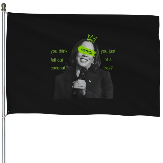 Discover kamala harris brat House Flags, kamala charli xcx brat House Flags, kamala meme House Flags
