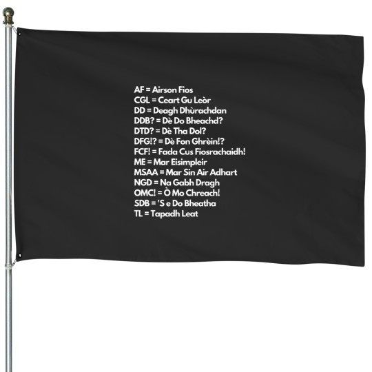 Discover Scottish Gaelic Abbreviations House Flags