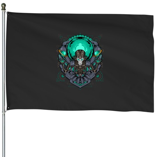 Discover alien galaxys ship House Flags