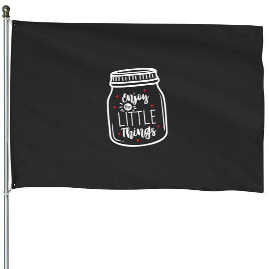 Discover Enjoy The Little Things Tee, Women's Graphic Tee, Sweet Gift For Her, Gift For Bestie, House Flags