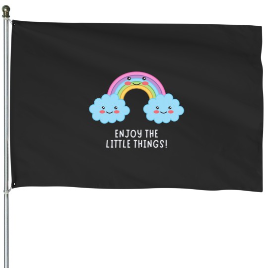Discover Enjoy the little things - Quote Classic House Flags