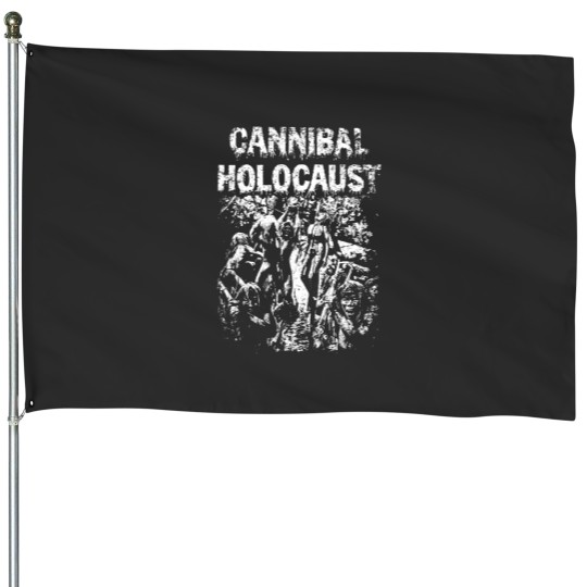 Discover Shop Men_s Cannibal Holocaust White Stake Vintage House Flags NO NUNS Vampire House Flags