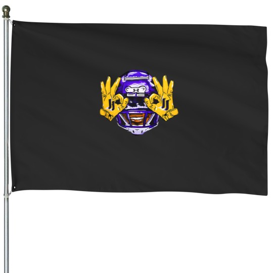 Discover Justin Jefferson Vikings Football  Minnesota Football Gift Fan House Flags S-3XL