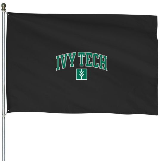 Discover ivy tech arch over gray officially licensed House Flags