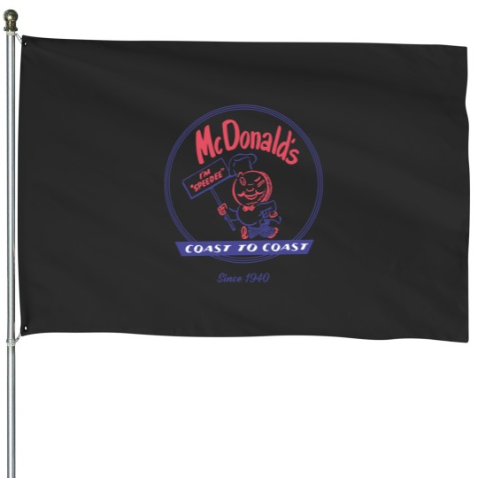 Discover McDonald vintage speedee coast to coast House Flags