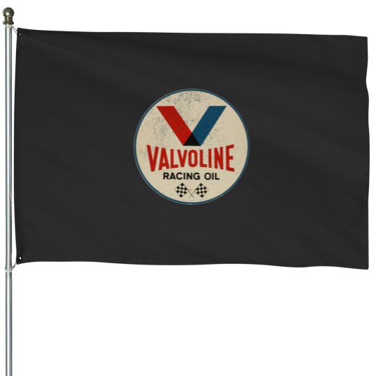 Discover Valvoline Racing Sign House Flags