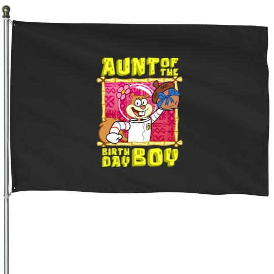 Discover Mademark x SpongeBobss SquarePants SpongeBobss Sandy Cheeks Aunt of the Birthday Boy Aunt Gift TShi House Flags