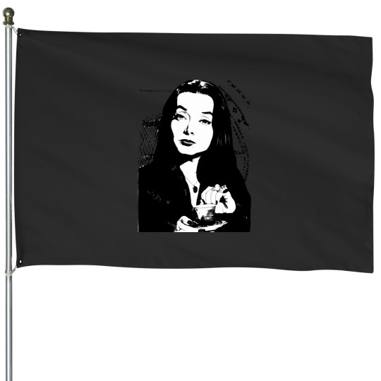 Discover Morticia Addams House Flags