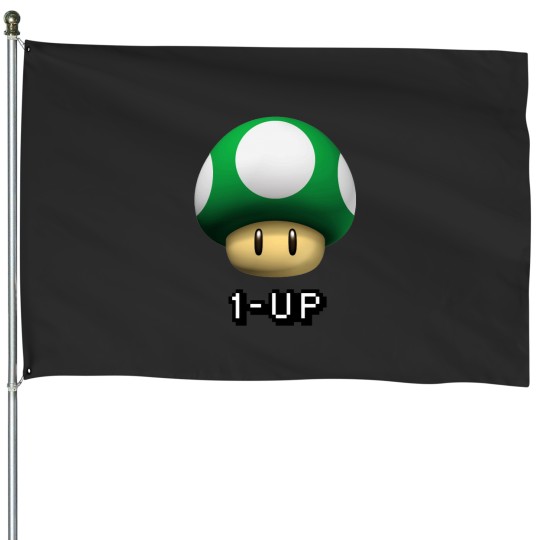 Discover 1 Up Shroom House Flags