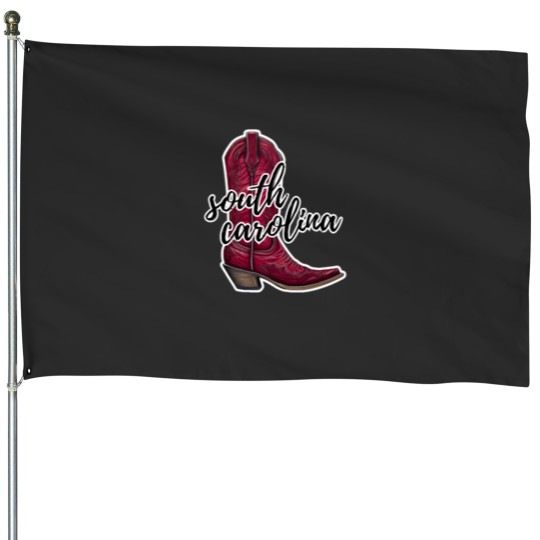 Discover University of South Carolina cowboy boot 1 House Flags