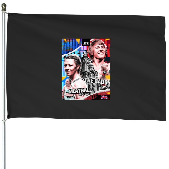 Discover Paddy The Baddy Pimblett amp Molly Meatball McCann UK MMA Stars House Flags
