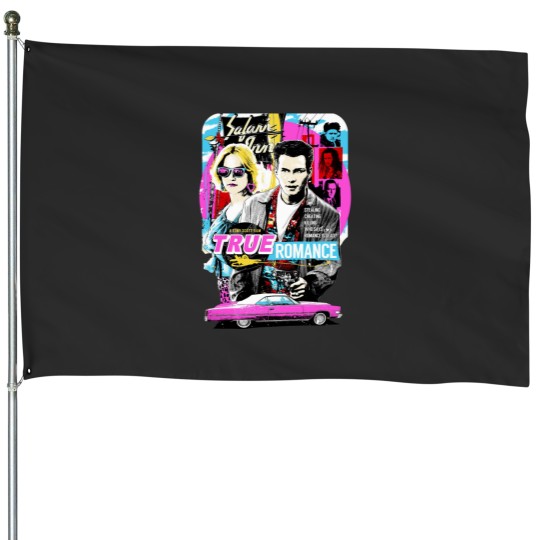 Discover True Romance T Shirt 90s Action Movie Essential House Flags