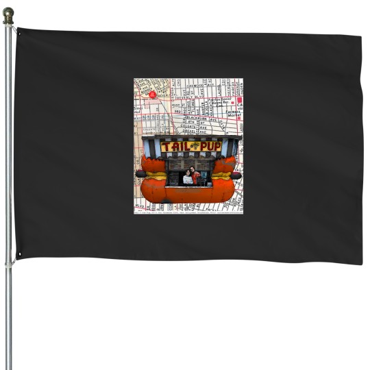Discover Tail OO The Pup Hot Dog Stand Los Angeles Californiaa 2710 House Flags